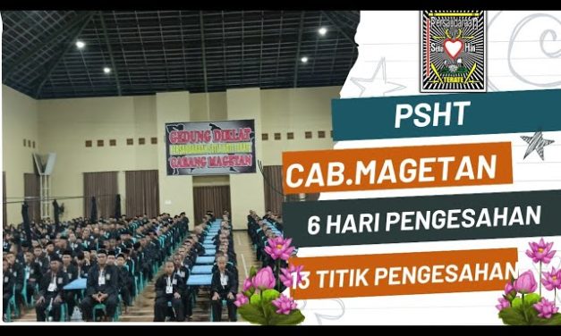 Mengesahkan 3381 Calon Warga Baru oleh PSHT Cabang Magetan