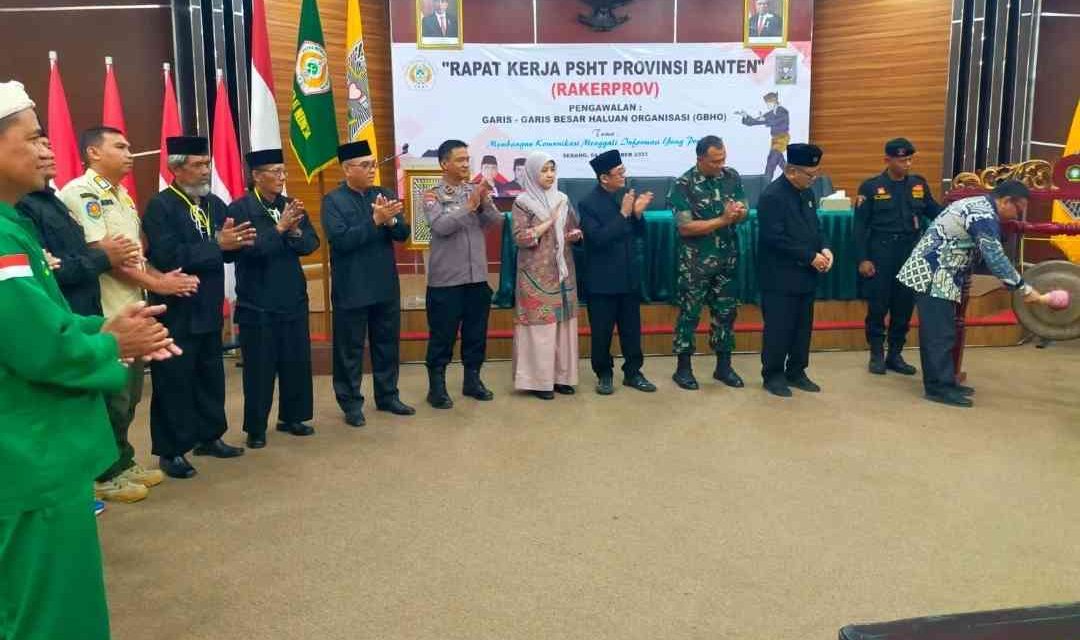 Rakerprov PSHT Banten, Gubernur dan Danrem Hingga Ketua IPSI Kompak Apresiasi PSHT Organisasi Besar dan Bermanfaat