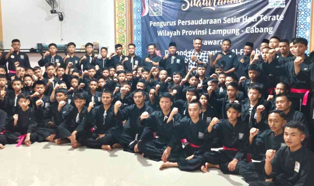 Komitmen Memperkuat Karakter Akhlak dan Adab serta Ajaran Budi Luhur, PSHT Jadi Ekstrakurikuler di Pesantren Al Farabi Lampung