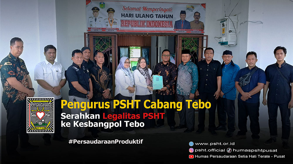 Badan Kesbangpol Tebo Terima Legalitas Keberadaan Organisasi PSHT
