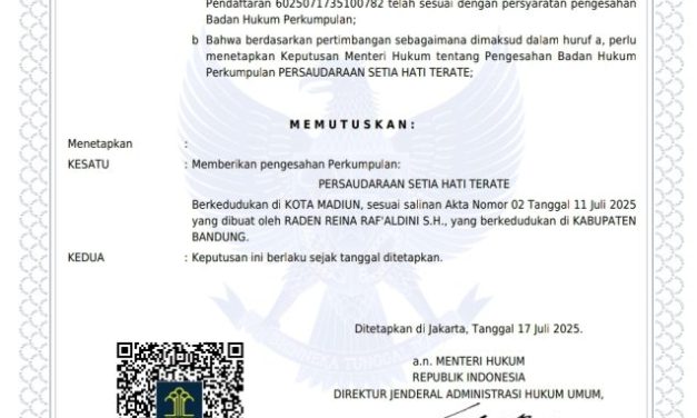 Status Badan Hukum Kembali Pulih, Saatnya Gunakan Logika Dan Nurani!