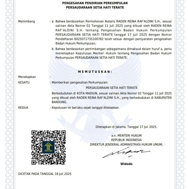Status Badan Hukum Kembali Pulih, Saatnya Gunakan Logika Dan Nurani!