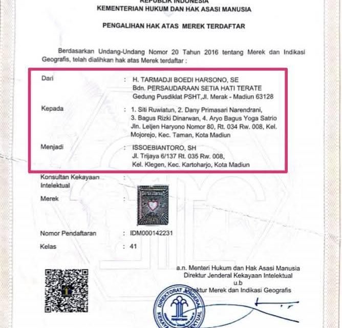 “Kelas 41, Milik Organisasi Yang Disalahgunakan”