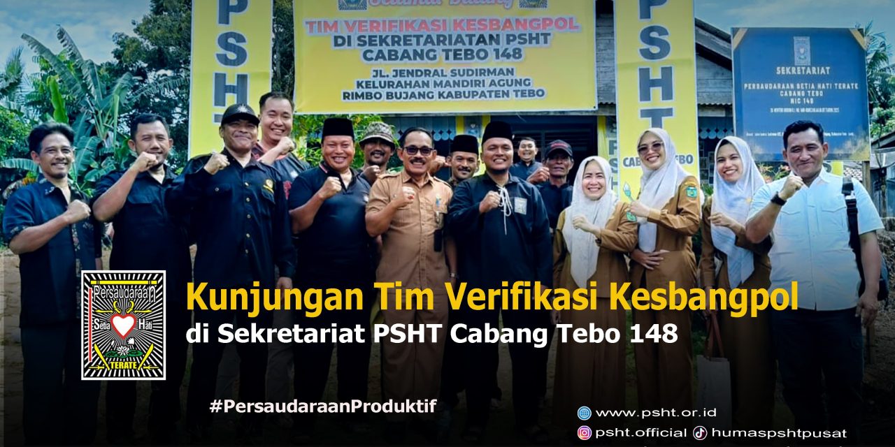 “Verifikasi Faktual, Kesbangpol Kunjungi Sekretariat PSHT Cabang Tebo”