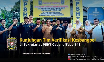 “Verifikasi Faktual, Kesbangpol Kunjungi Sekretariat PSHT Cabang Tebo”