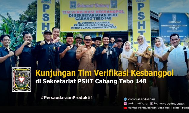 “Verifikasi Faktual, Kesbangpol Kunjungi Sekretariat PSHT Cabang Tebo”