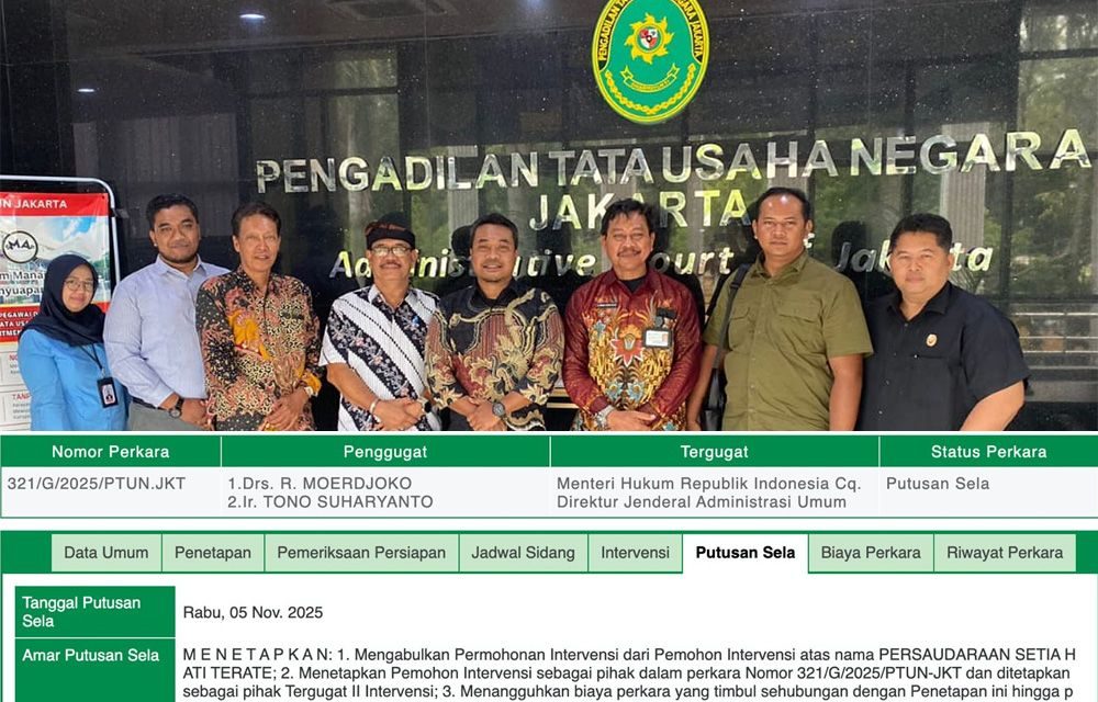 𝗦𝗶𝗱𝗮𝗻𝗴 𝗣𝗧𝗨𝗡 𝗝𝗮𝗸𝗮𝗿𝘁𝗮 𝗠𝗢𝗘𝗥𝗗𝗝𝗢𝗞𝗢 𝗖𝘀 𝗠𝗲𝗻𝗴𝗴𝘂𝗴𝗮𝘁 𝗠𝗘𝗡𝗧𝗘𝗥𝗜 𝗛𝗨𝗞𝗨𝗠 𝗥𝗜 𝗠𝗮𝘀𝘂𝗸𝗶 𝗔𝗴𝗲𝗻𝗱𝗮 𝗣𝗲𝗺𝗯𝘂𝗸𝘁𝗶𝗮𝗻 𝗱𝗮𝗻 𝗦𝗮𝗸𝘀𝗶