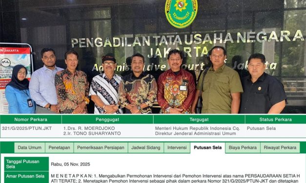 𝗦𝗶𝗱𝗮𝗻𝗴 𝗣𝗧𝗨𝗡 𝗝𝗮𝗸𝗮𝗿𝘁𝗮 𝗠𝗢𝗘𝗥𝗗𝗝𝗢𝗞𝗢 𝗖𝘀 𝗠𝗲𝗻𝗴𝗴𝘂𝗴𝗮𝘁 𝗠𝗘𝗡𝗧𝗘𝗥𝗜 𝗛𝗨𝗞𝗨𝗠 𝗥𝗜 𝗠𝗮𝘀𝘂𝗸𝗶 𝗔𝗴𝗲𝗻𝗱𝗮 𝗣𝗲𝗺𝗯𝘂𝗸𝘁𝗶𝗮𝗻 𝗱𝗮𝗻 𝗦𝗮𝗸𝘀𝗶