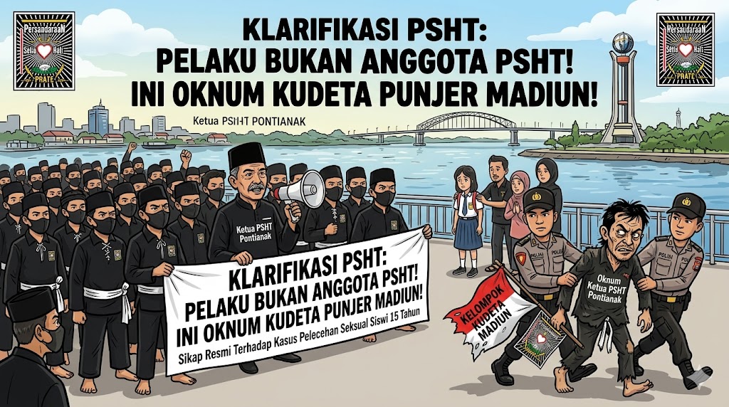Dugaan Pelecehan Oknum Ketua Silat Di Pontianak Bukan Dari PSHT