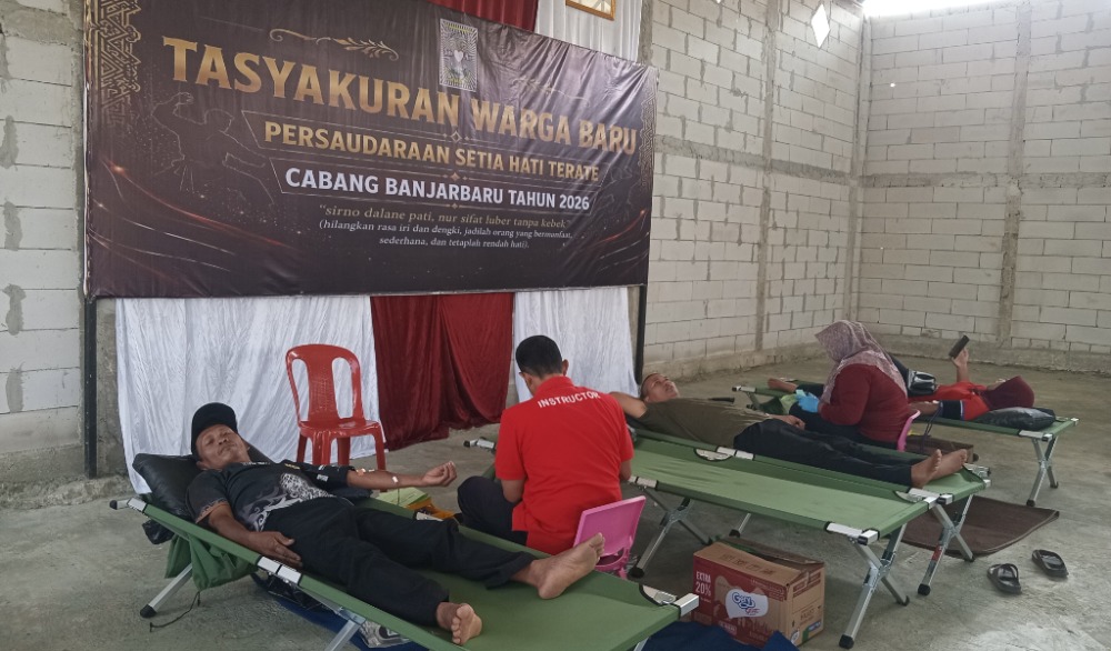 PSHT Banjarbaru Donor Darah Di Momen Kemerdekaan