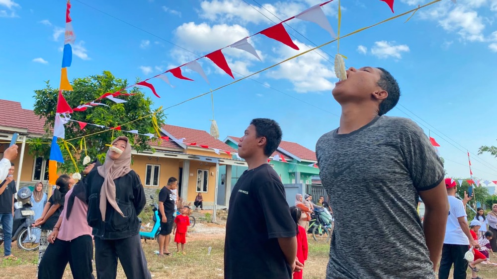 Semarak Kemerdekaan, PSHT Liang Anggang Membaur Bersama Warga